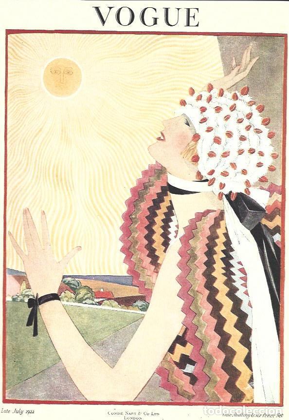 Cartoline: LAMINA 33299: Publicidad Vogue de julio de 1922 - Jean Bouret