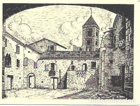 Cartoline: LAMINA 33346: Plaza Abadia de Vilabertran, Girona - Jean Bouret