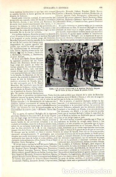 Cartoline: LAMINA V29600: Eisenhower y Badoglio tras visitar buque Nelson - Varios