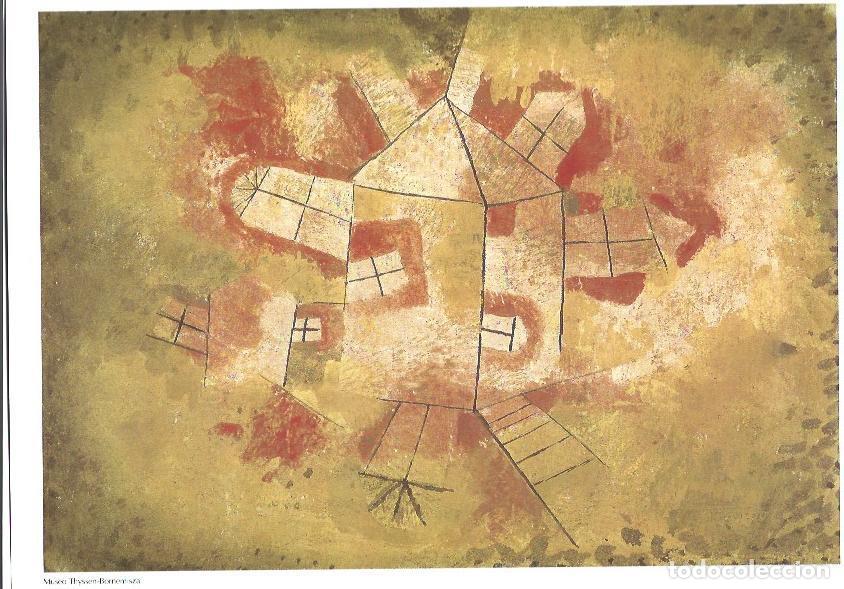 Postkarten: LAMINA 33396: Oleo y gouache sobre estopilla adherida a papel, por Klee - NULL