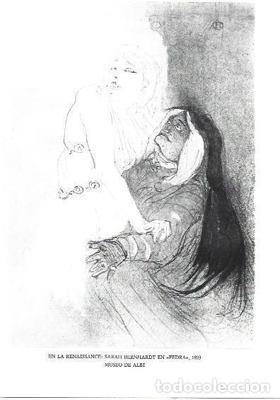 Cartes Postales: LAMINA 33219: En la Renaissance: Sarah Bernhardt en Fedra - Jean Bouret