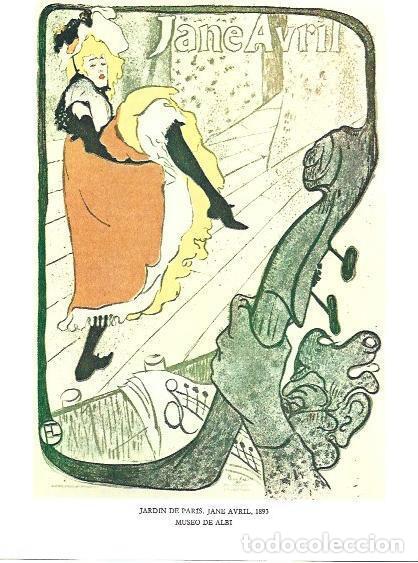 Postais: LAMINA 33228: Jardin de Paris: Jane Avril - Jean Bouret