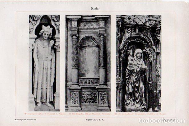 Postales: LAMINA V29768: Hornacinas o nichos - Varios