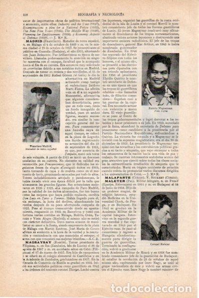 Cartoline: LAMINA V29740: Francisco Madrid y Ramon Magsaysay - Varios