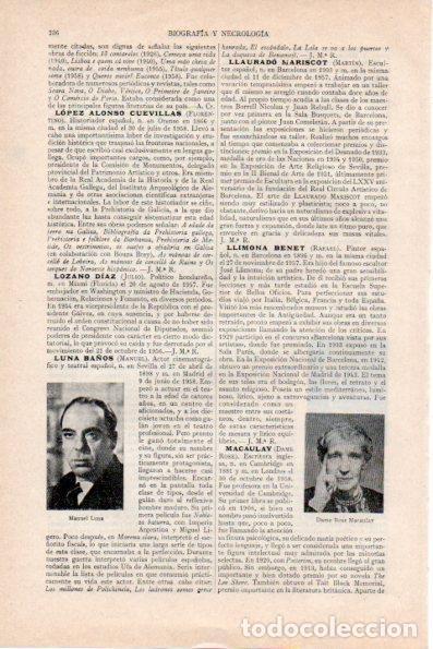 Cartes Postales: LAMINA V29739: Manuel Luna y Dame Rose Macaulay - Varios