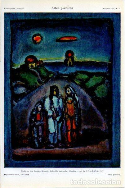 Postais: LAMINA V29715: Nocturno por Georges Rouault - Varios
