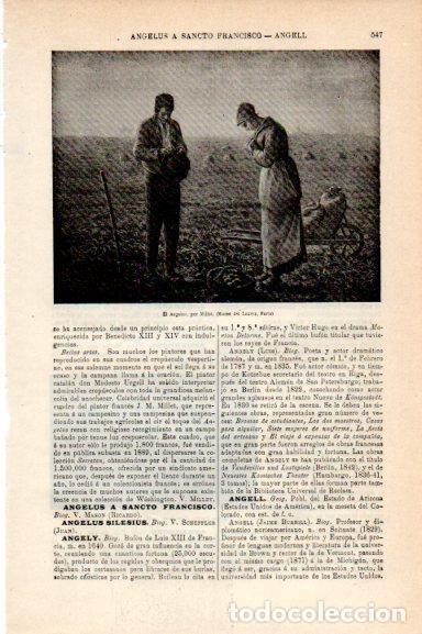 Postkarten: LAMINA V30767: El Angelus por Millet - Varios