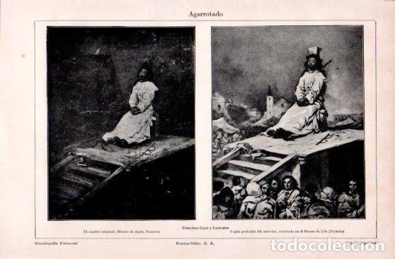 Postcards: LAMINA V23622: Agarrotado por Goya - Varios
