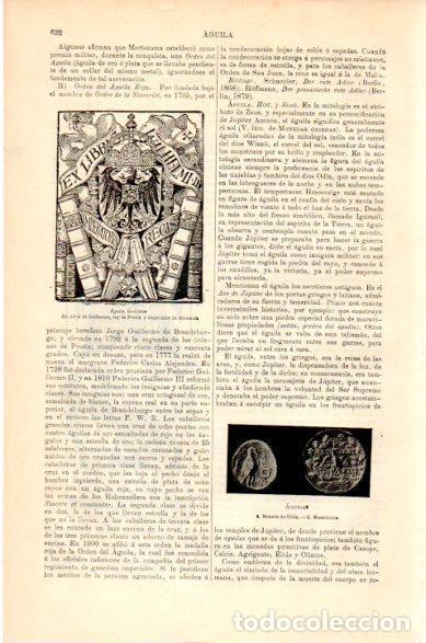 Cartes Postales: LAMINA V23668: Aguila heraldica ex libris de Guillermo - Varios