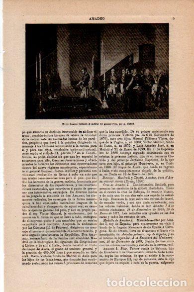 Postkarten: LAMINA V30581: El rey Amadeo visitando el cadaver del general Prim por A. Gisbert - Varios