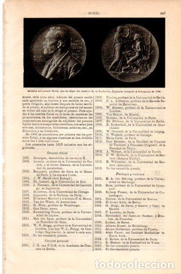 Postkarten: LAMINA V23830: Medalla del premio Nobel a Echegaray en 1904 - Varios