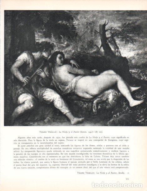 Cartes Postales: LAMINA V30459: La Ninfa y el Pastor por Tiziano - Varios