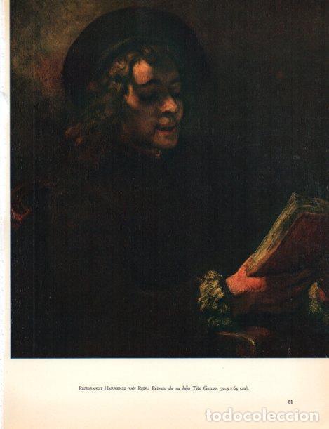 Postkarten: LAMINA V30444: Retrato de su hijo por Rembrandt - Varios
