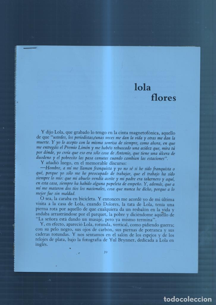 Postcards: Ficha/Entrevista: Lola Flores - Varios
