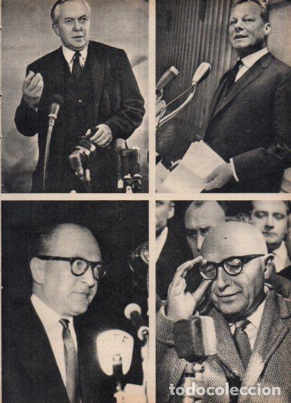 Cartoline: LAMINA V24928: H. Wilson, W. Brandt, Guy Mollet y P. Nemi - Varios