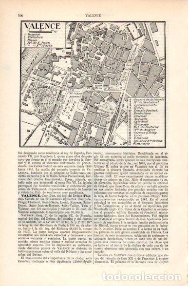 Postkarten: LAMINA V31251: Mapa de Valence - Varios
