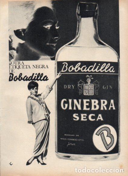 Postales: LAMINA V25201: Publicidad Bobadilla ginebra seca - Varios