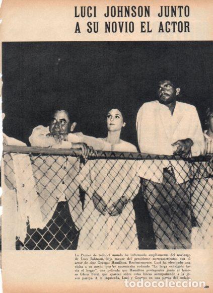 Cartes Postales: LAMINA V25006: George Hamilton, Glenn Ford y Luci Johnson - Varios