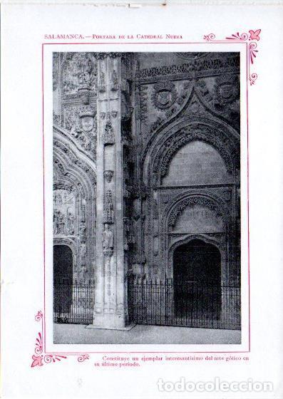 Postales: LAMINA V32126: Salamanca. Portada de la Catedral Nueva - Varios