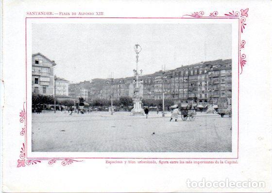 Cartoline: LAMINA V32134: Santander. Plaza de Alfonso XIII - Varios