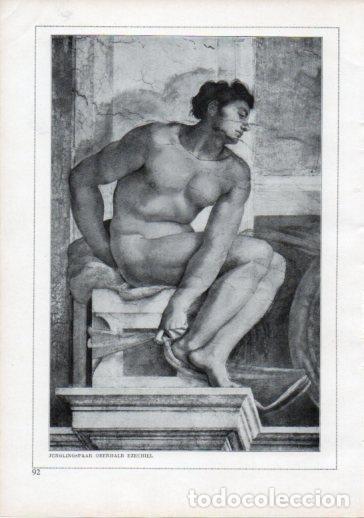 Cartoline: LAMINA V24208: Michelangelo. Ezechiel - Varios