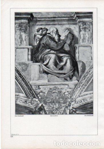 Postcards: LAMINA V24196: Michelangelo. Zechariah - Varios