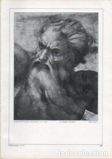 Postcards: LAMINA V24187: Michelangelo. The deity - Varios