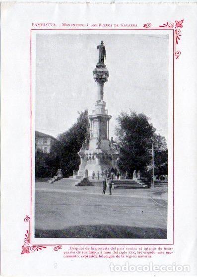Postkarten: LAMINA V32056: Pamplona. Monumento a los Fueros de Navarra - Varios