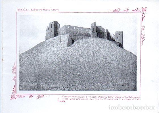 Cartes Postales: LAMINA V32069: Huesca. Ruinas de Monte Aragon - Varios