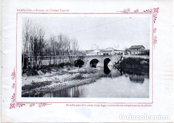 Postais: LAMINA V32053: Pamplona. Puente de Cuatro Vientos - Varios