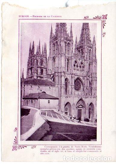 Postkarten: LAMINA V31642: Burgos. Fachada de la Catedral - Varios