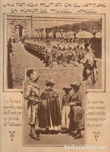 Postkarten: LAMINA V24626: Parada militar en el Vaticano en honor de Miguel Angel - Varios