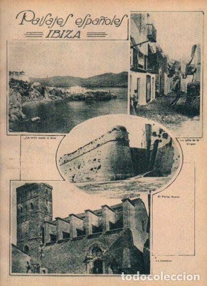 Postais: LAMINA V24462: Catedral y calle de la Virgen en Ibiza - Varios