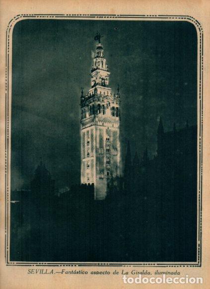 Postkarten: LAMINA V24502: La Giralda iluminada, Sevilla - Varios