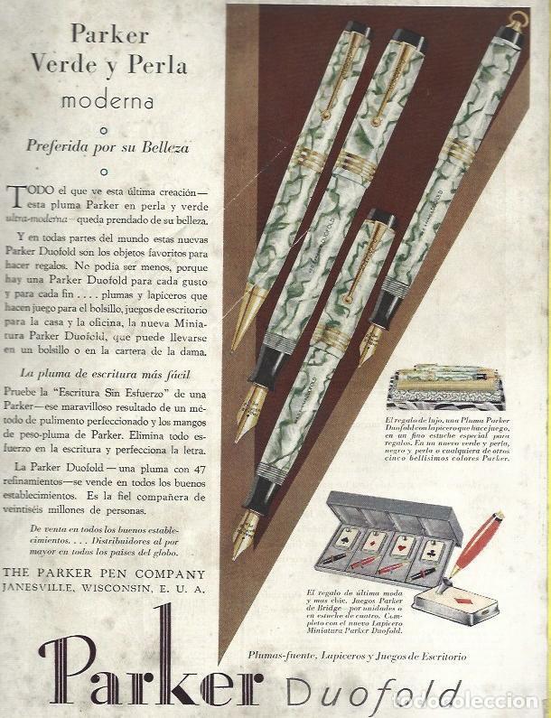 Postkarten: LAMINA 33611: Publicidad de Parker en contraportada - VVAA