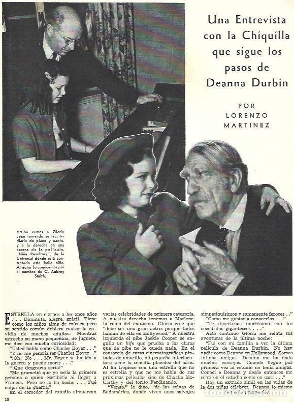 Postais: LAMINA 33779: Gloria Jean en clase de piano - VVAA