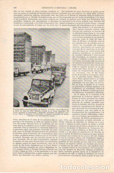 Cartes Postales: LAMINA V32770: Edificios en construccion en Brasilia, Brasil - Varios