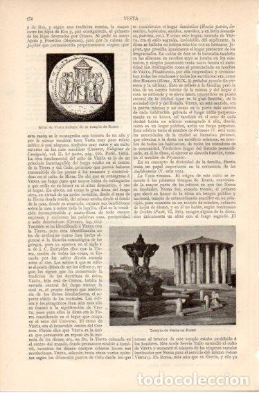Postais: LAMINA V32364: Templo de Vesta en Roma - Varios