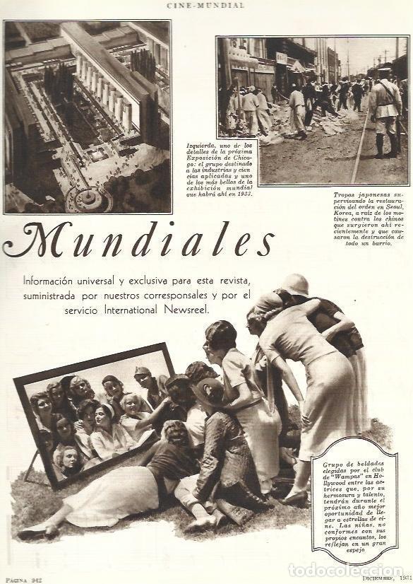 Postcards: LAMINA 33512: Exposicion de Chicago, tropas de Japon en Seul y chicas del club Wampas - VVAA