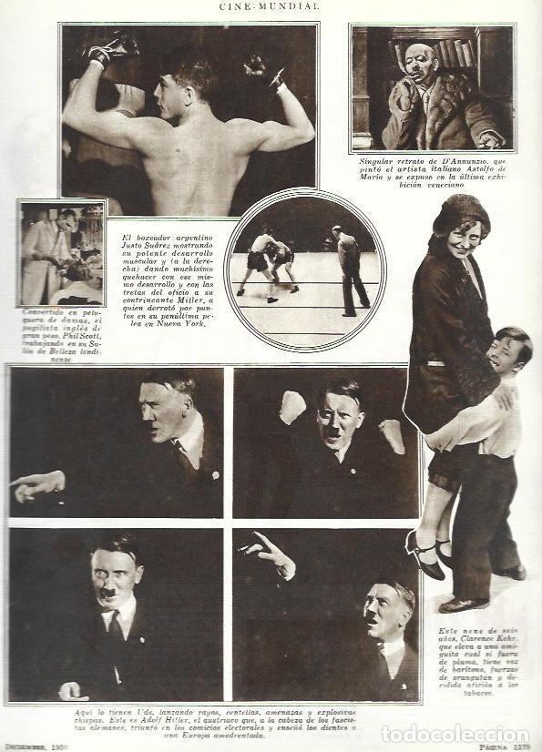 Postcards: LAMINA 33580: El boxeador Justo Suarez y fotos de Adolf Hitler - VVAA