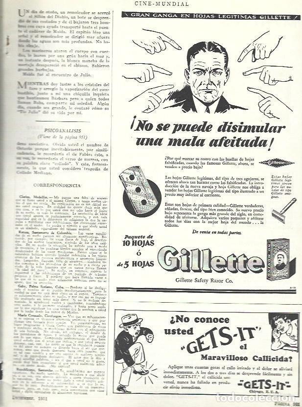 Postais: LAMINA 33532: Publicida de cuchillas Gillette y Gets-it - VVAA