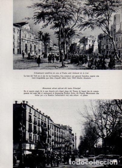 Postais: LAMINA V26179: Monument enfront del teatre Principal de Barcelona - Varios