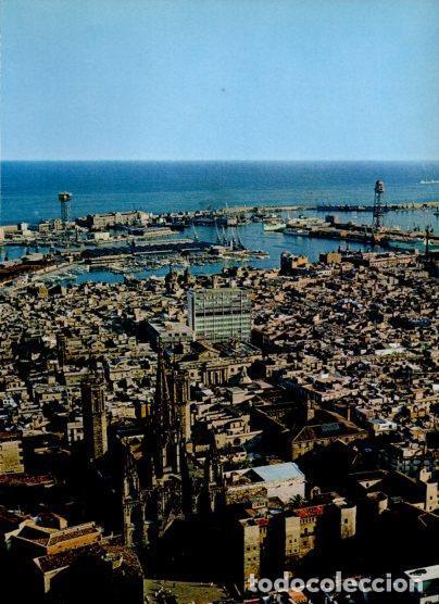 Postkarten: LAMINA V26138: Vista aeria de la Barcelona vella i el Taber - Varios