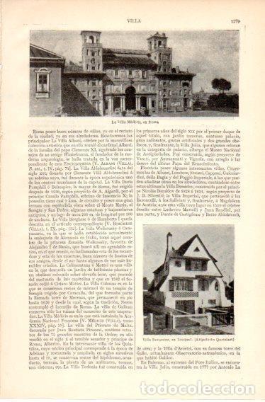 Cartoline: LAMINA V32540: Villa Medicis en Roma - Varios