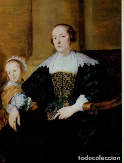 Cartoline: LAMINA V33053: La esposa del escultor Colyn de Nole por Van Dyck - Hermann Bauer