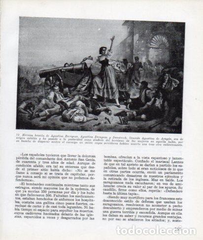 Postcards: LAMINA V26303: Heroica haza&ntilde;a de Agustina Zaragoza - Ramon Ballester Escalas