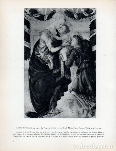 Postkarten: LAMINA V32940: La Virgen y el Ni&ntilde;o con un angel por Botticelli - Jean Pierre Babelon