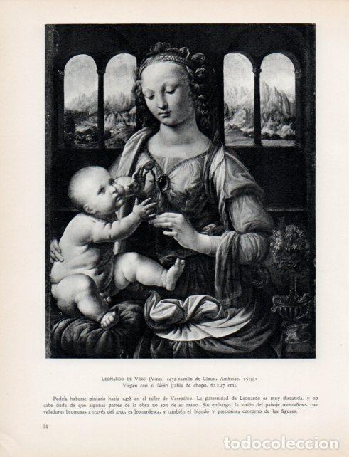 Postkarten: LAMINA V33011: Virgen con el Ni&ntilde;o por Da Vinci - Hermann Bauer