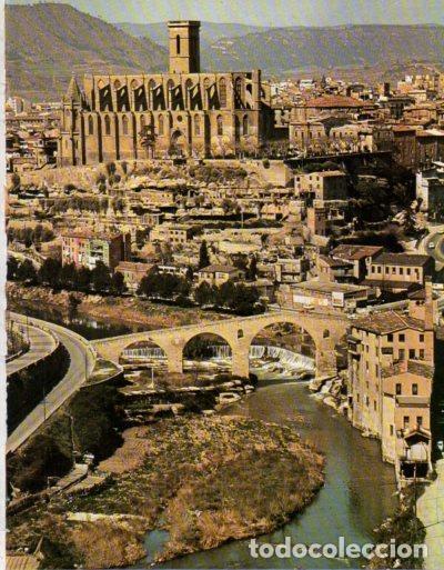 Cartoline: LAMINA V33359: Vista de la esglesia La Seu de Santa Maria de Manresa - Varios