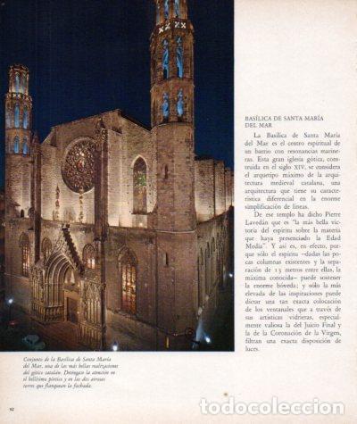 Postales: LAMINA V33171: Basilica de Santa Maria del Mar, Barcelona - Varios